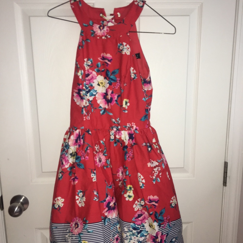Red Floral Dress